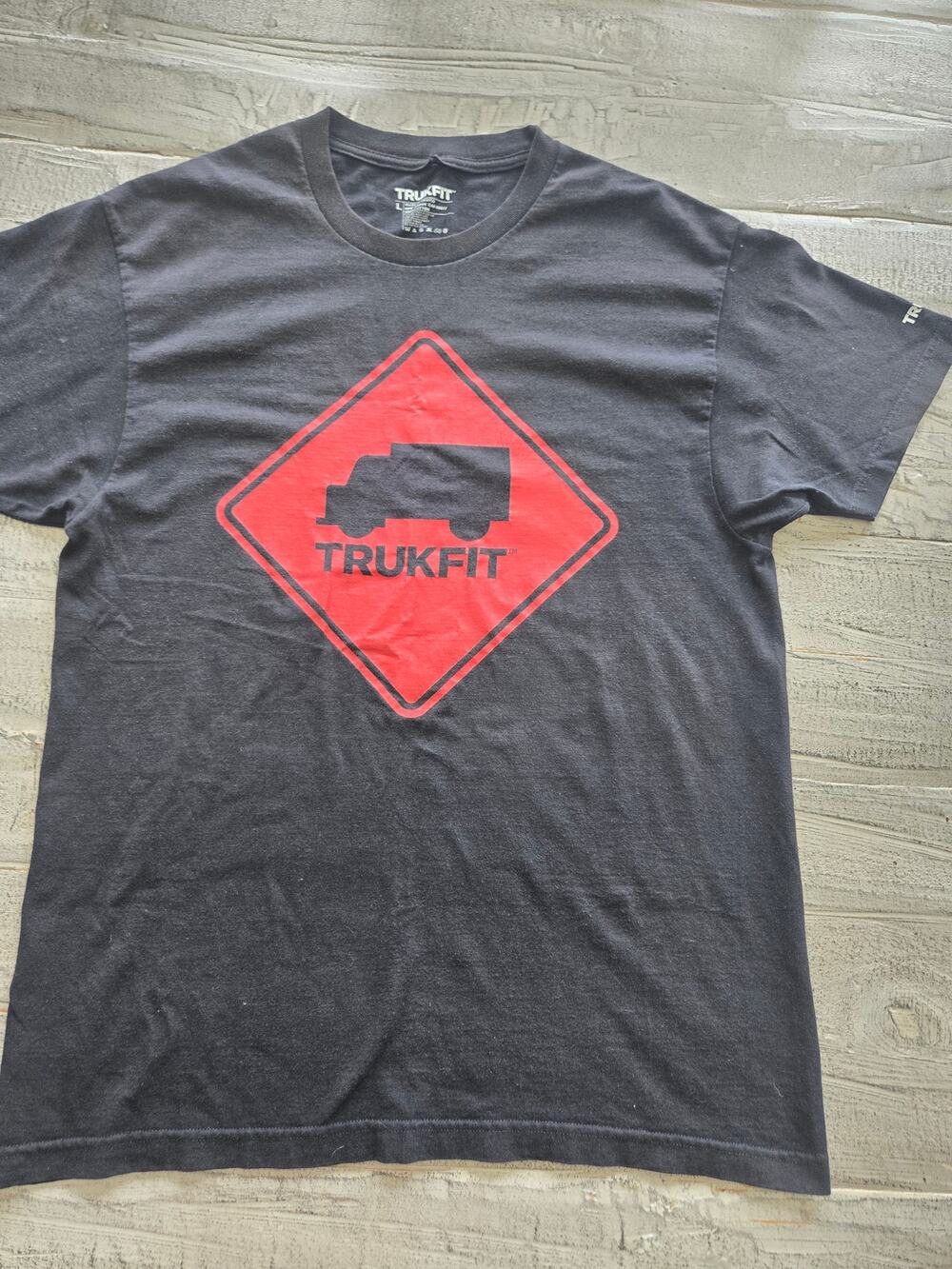 Trukfit Mens Large Black Red Logo Lil Wayne Hip Hop Streetwear T Shirt
